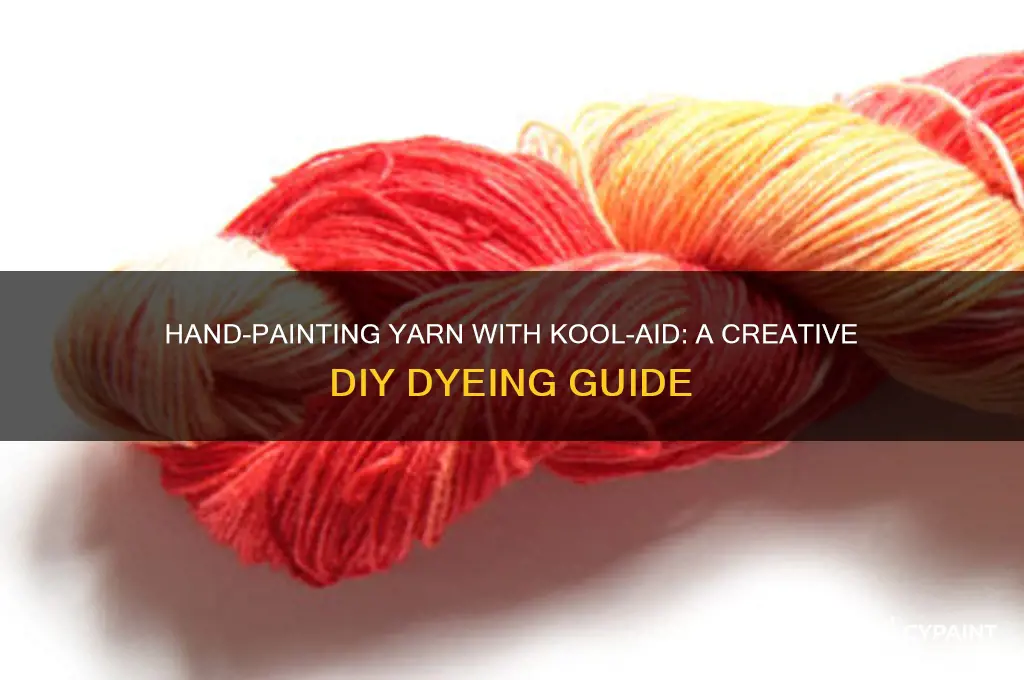 how to hand paint yarn kool aid