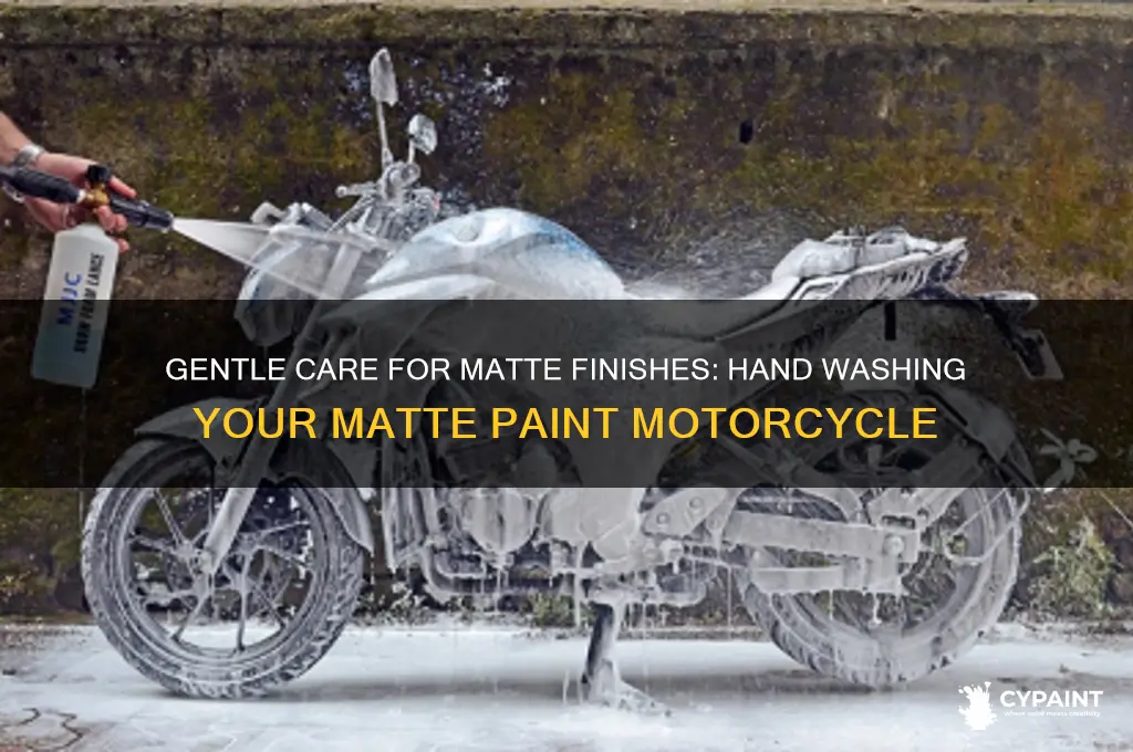 how to hand wash a matte paint motorcyle