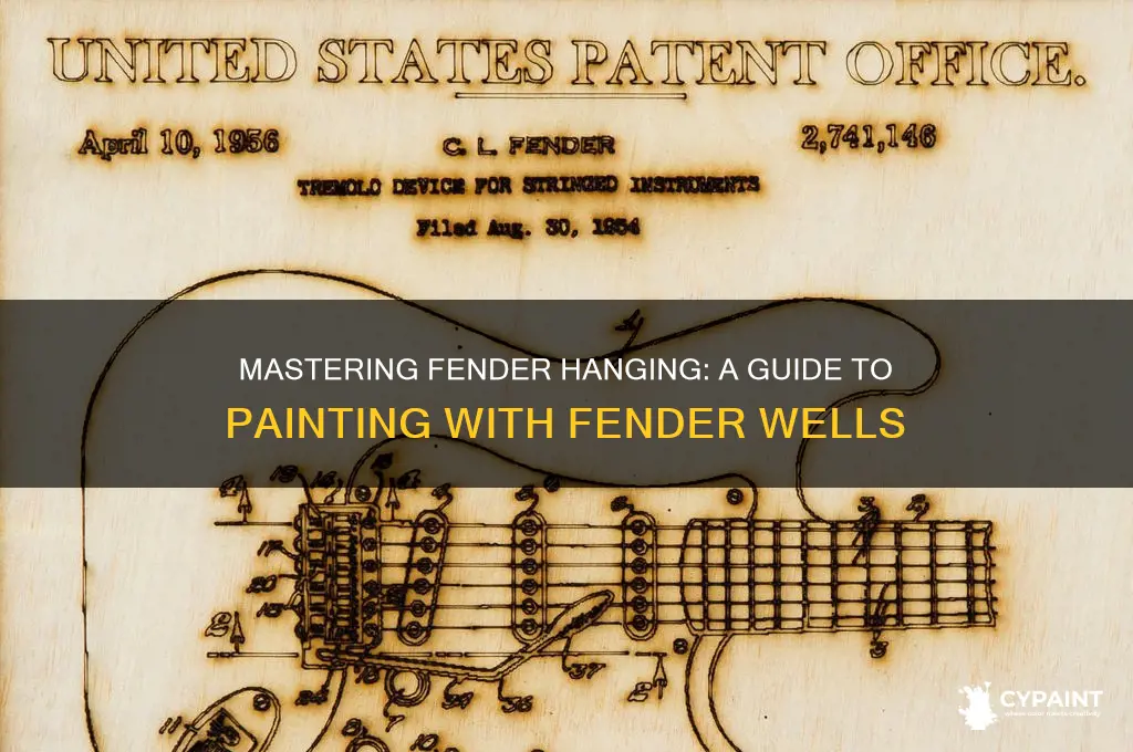 how to hang a fender with fender wells for painting