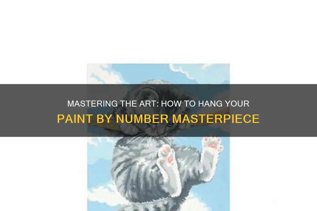 how to hang a paint by number