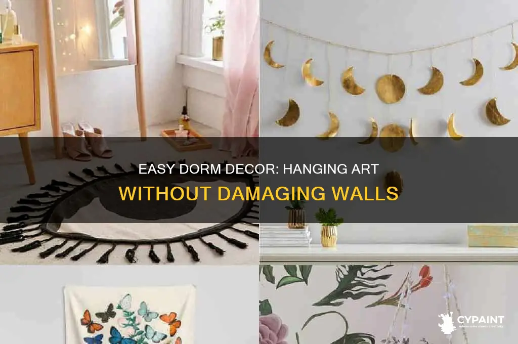 how to hang a painting in a dorm