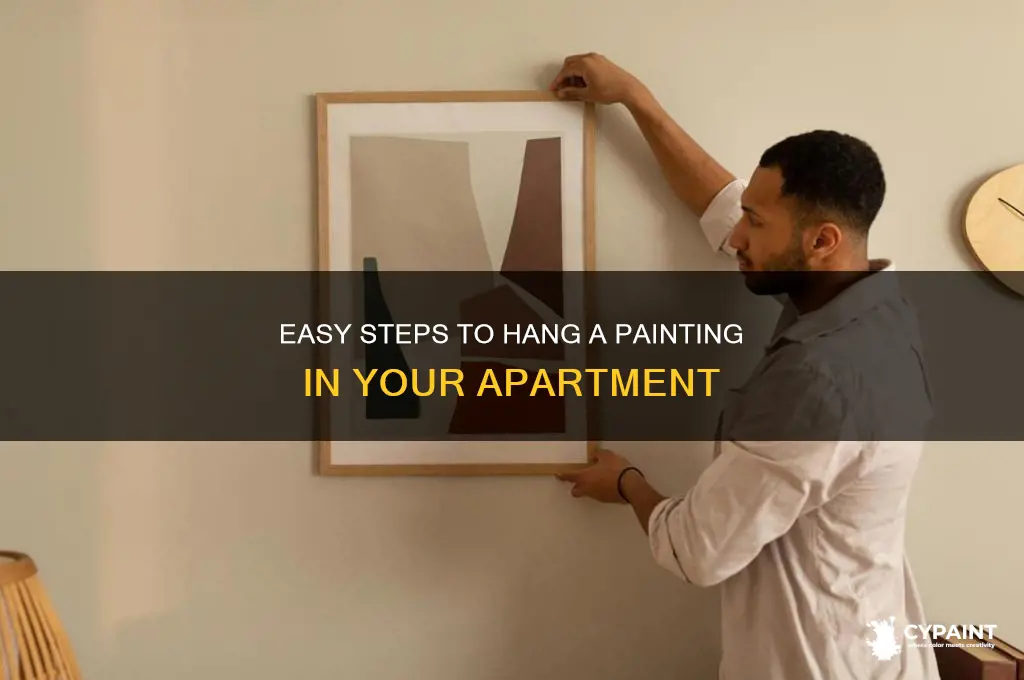 how to hang a painting in an apartment