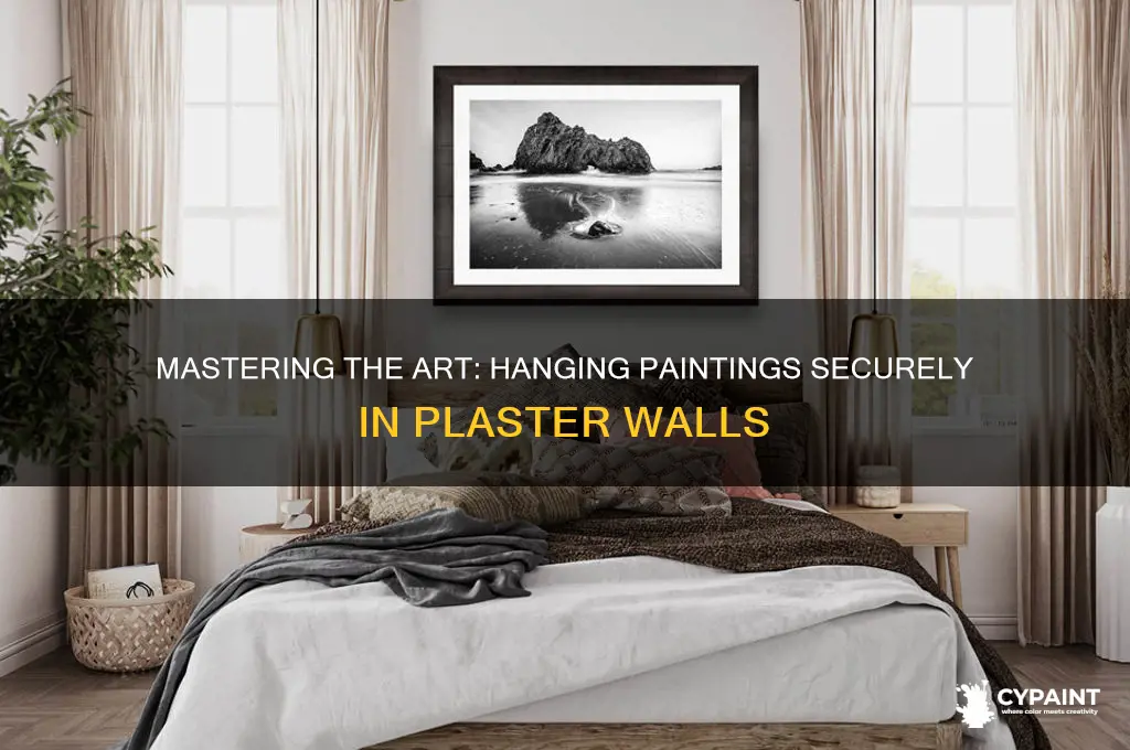 how to hang a painting in plaster