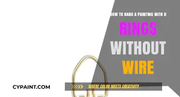Hanging Art Perfectly: D-Ring Method Without Wire Made Easy