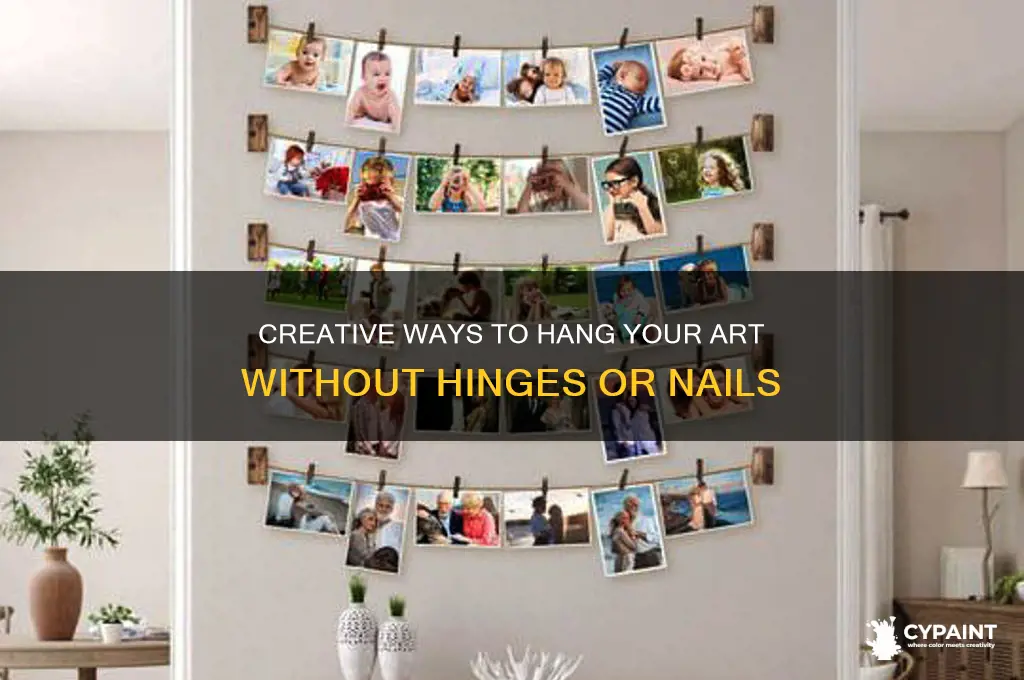 how to hang a painting without hinges