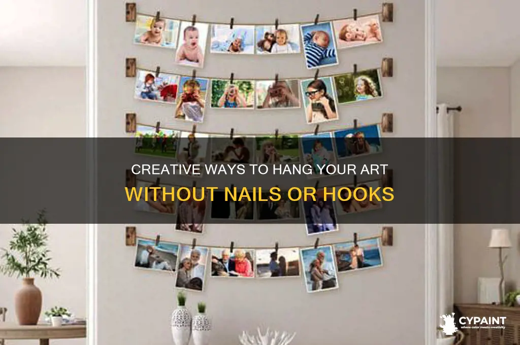 how to hang a painting without hook