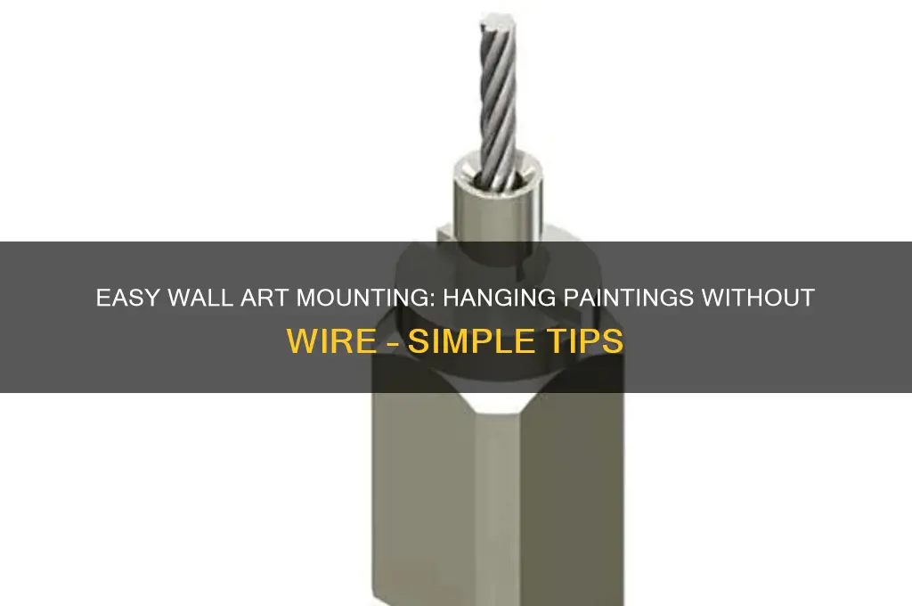 how to hang a painting without wire