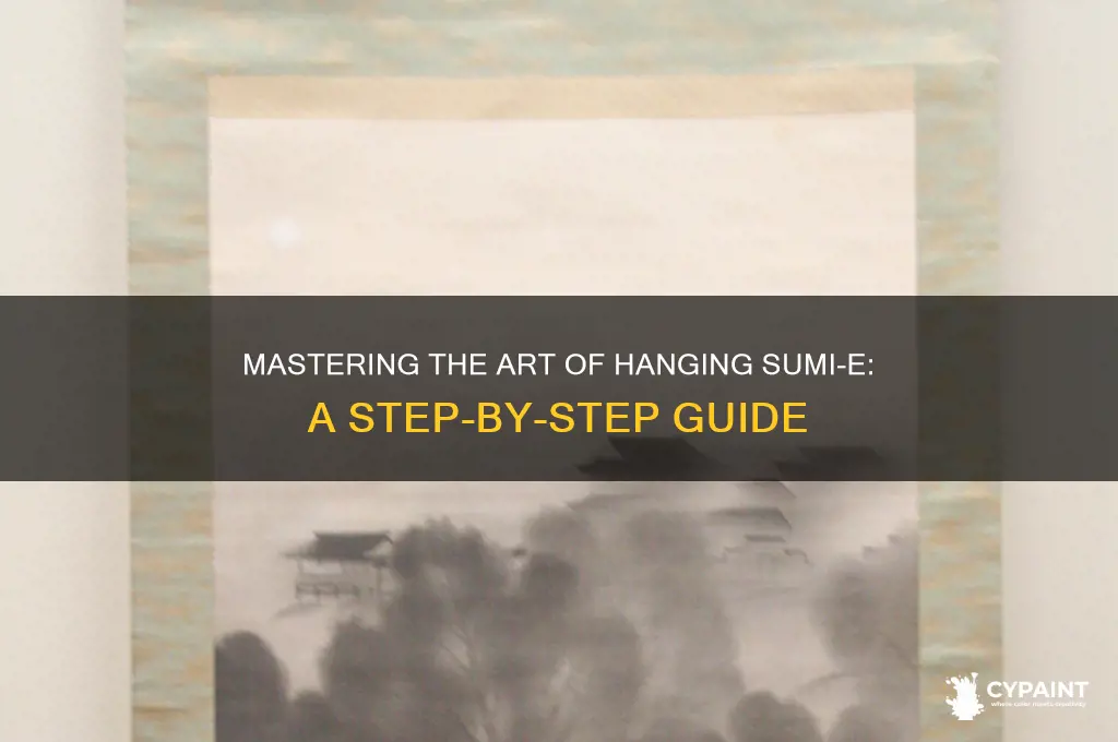how to hang a sumi e painting