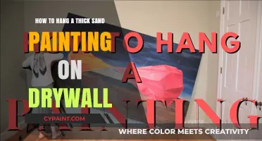 Mounting a Thick Sand Painting: Drywall Guide