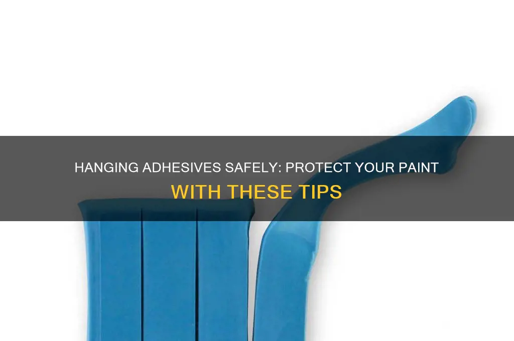 how to hang adhesive withojt damaging paint