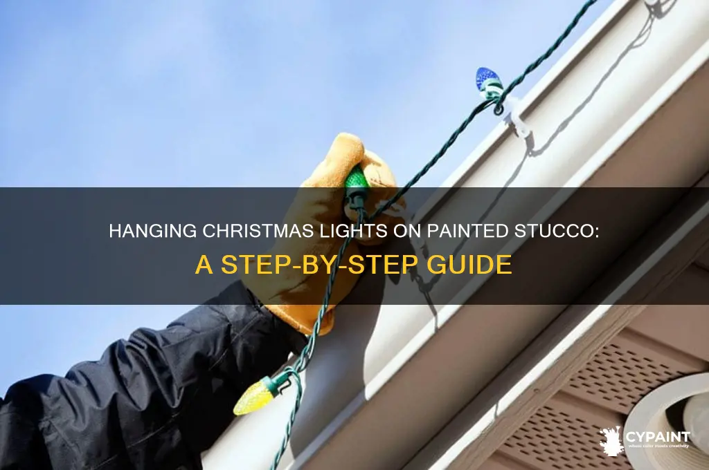 Hanging Lights On Stucco