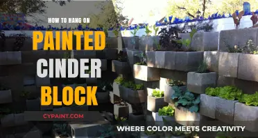 Master Hanging Decor on Painted Cinder Block Walls: Tips & Tricks