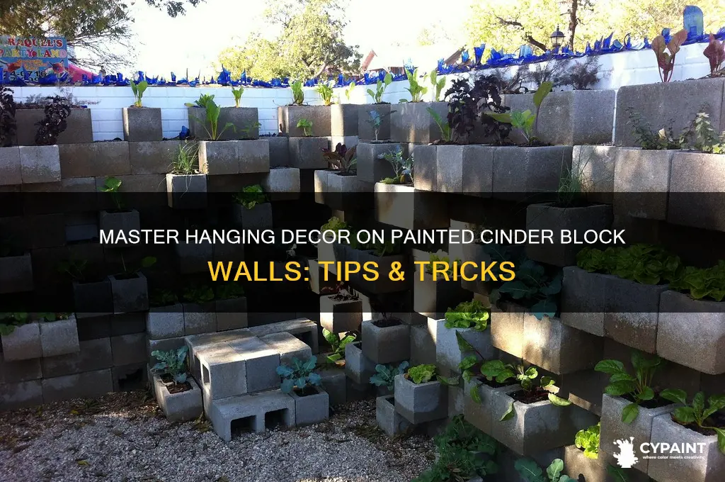 Master Hanging Decor On Painted Cinder Block Walls: Tips & Tricks | CyPaint