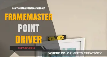 Easy DIY: Hanging Paintings Without a Framemaster Point Driver
