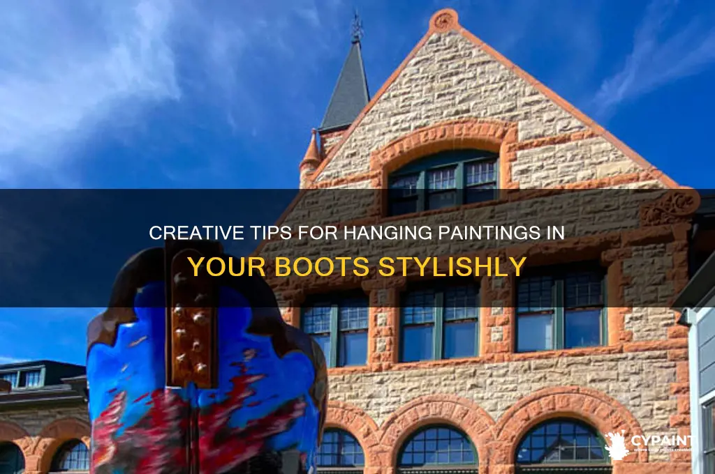 how to hang paintings in the boots