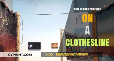 Creative Display: Hanging Paintings on a Clothesline with Ease