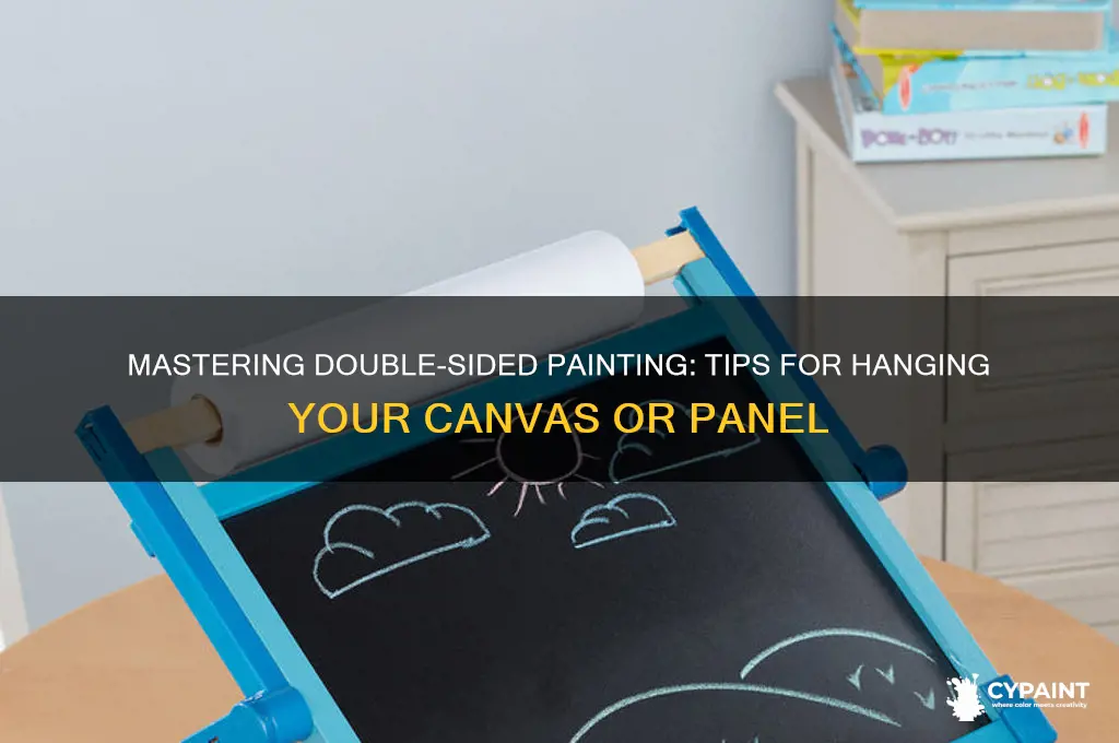how to hang something to paint both sides