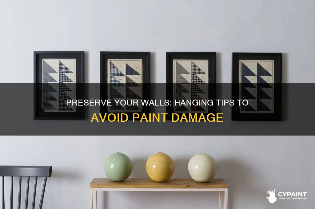 how to hang something without pulling paint