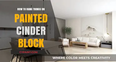 Hanging Decor on Painted Cinder Block: Tips for Damage-Free Walls