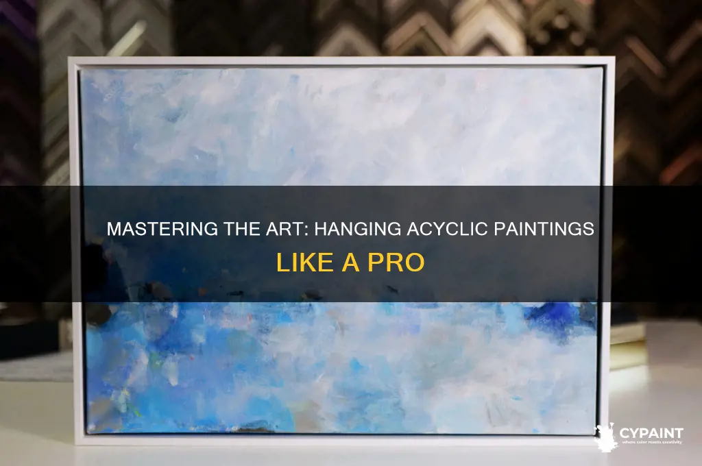 how to hang up a acyclic paint