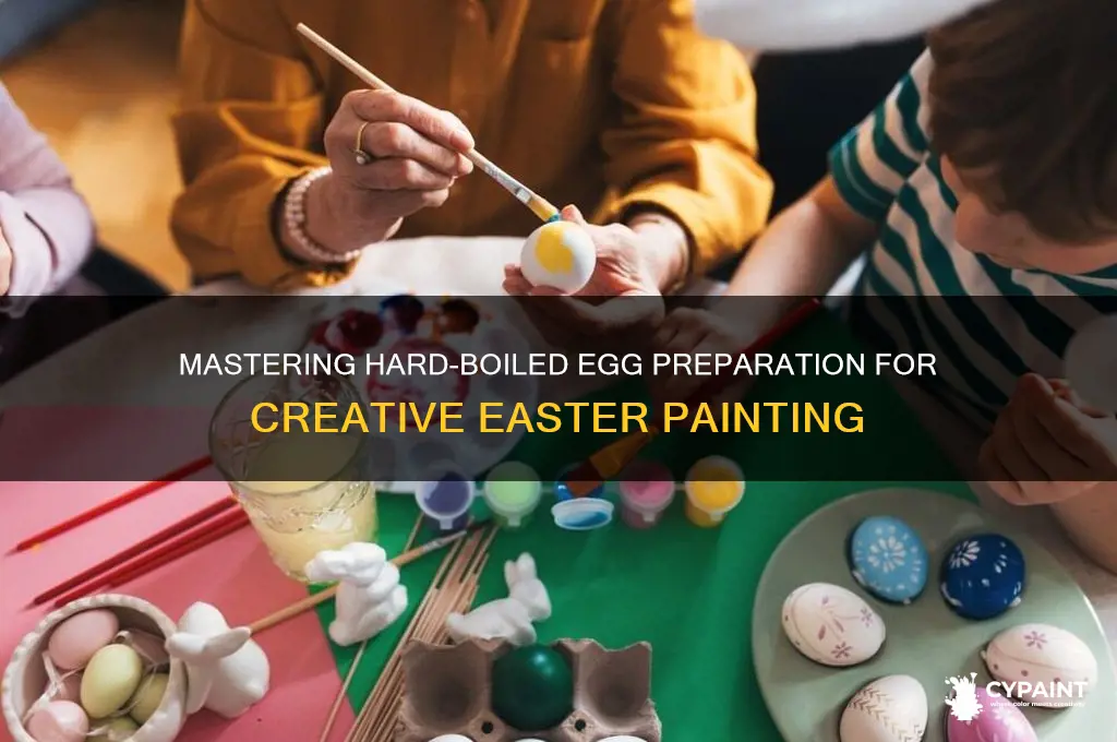 how to hard boil an egg for painting