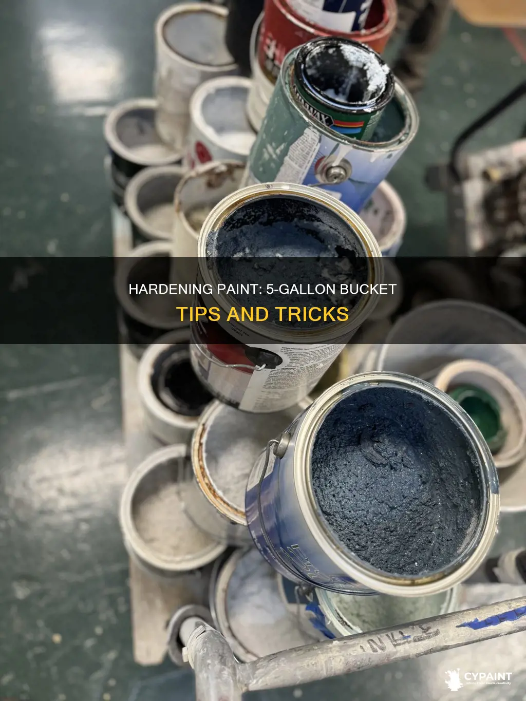 how to harden a five gallon bucket of paint