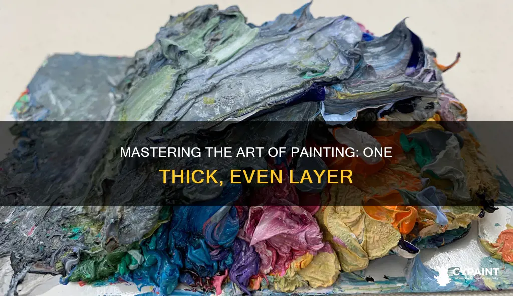 how to have 1 thick even layer of paint