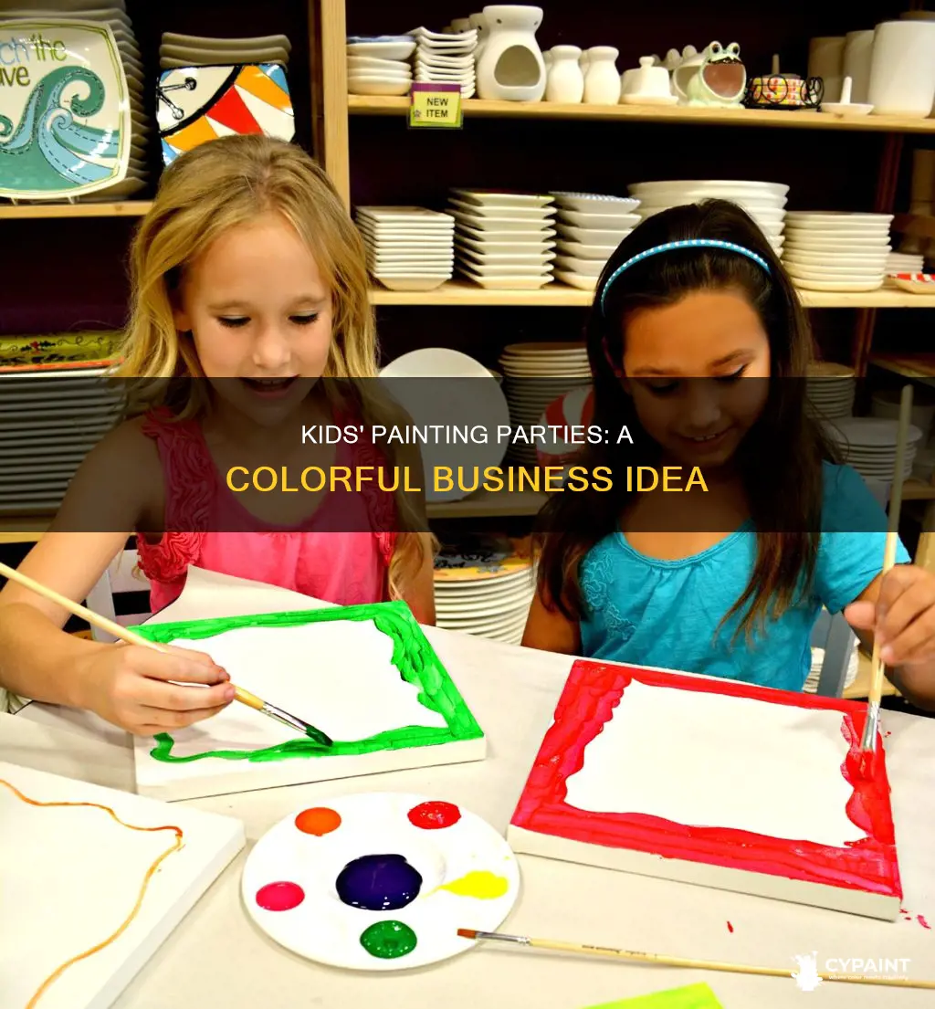 how to have a kids painting birthday party business