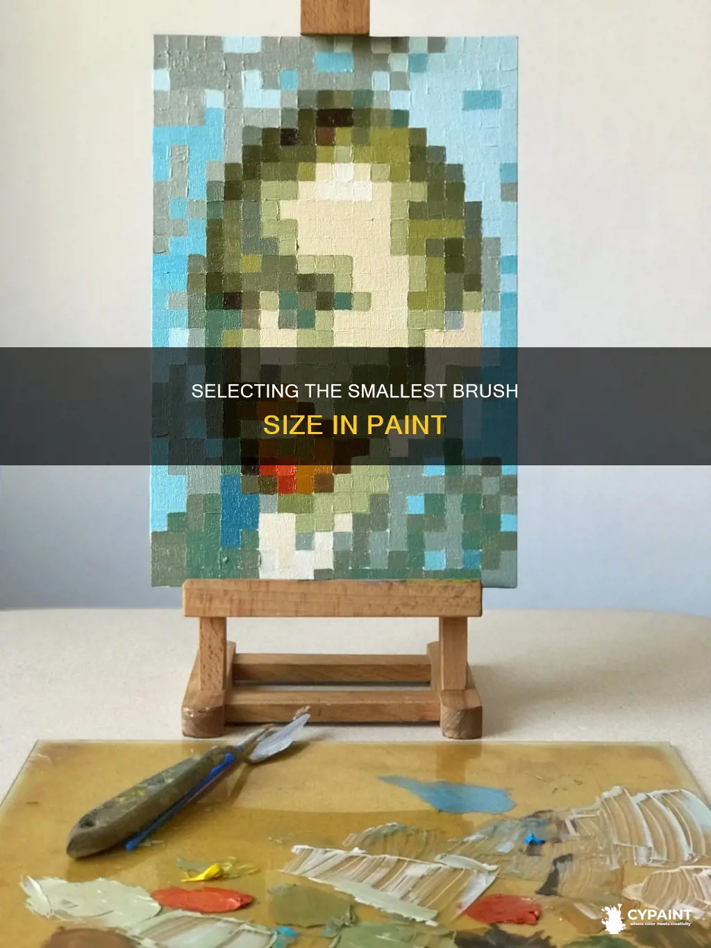 how to have a one pixel size in paint