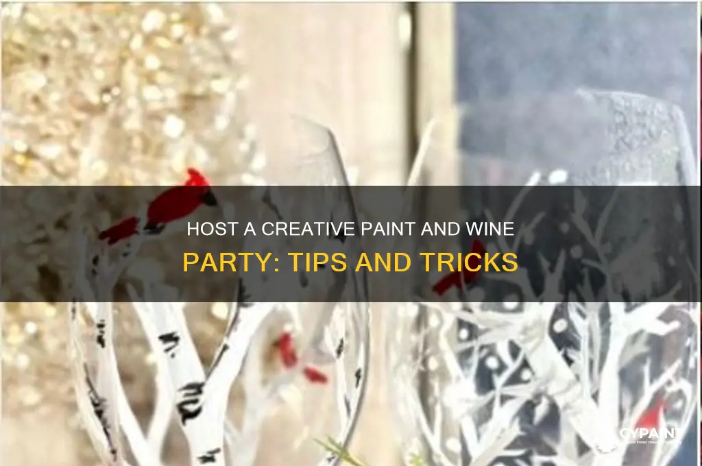 how to have a paint and wine party