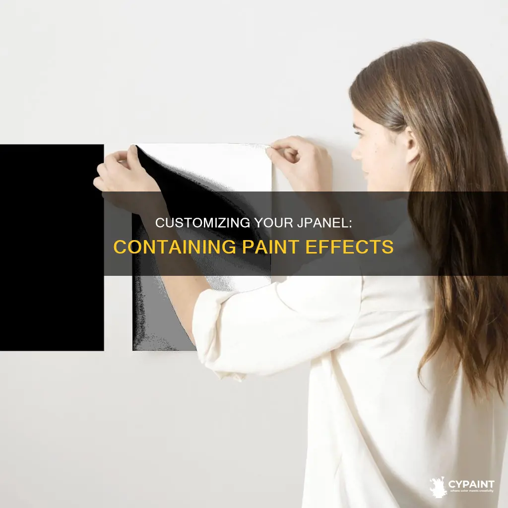how to have a paint only affect one jpanel