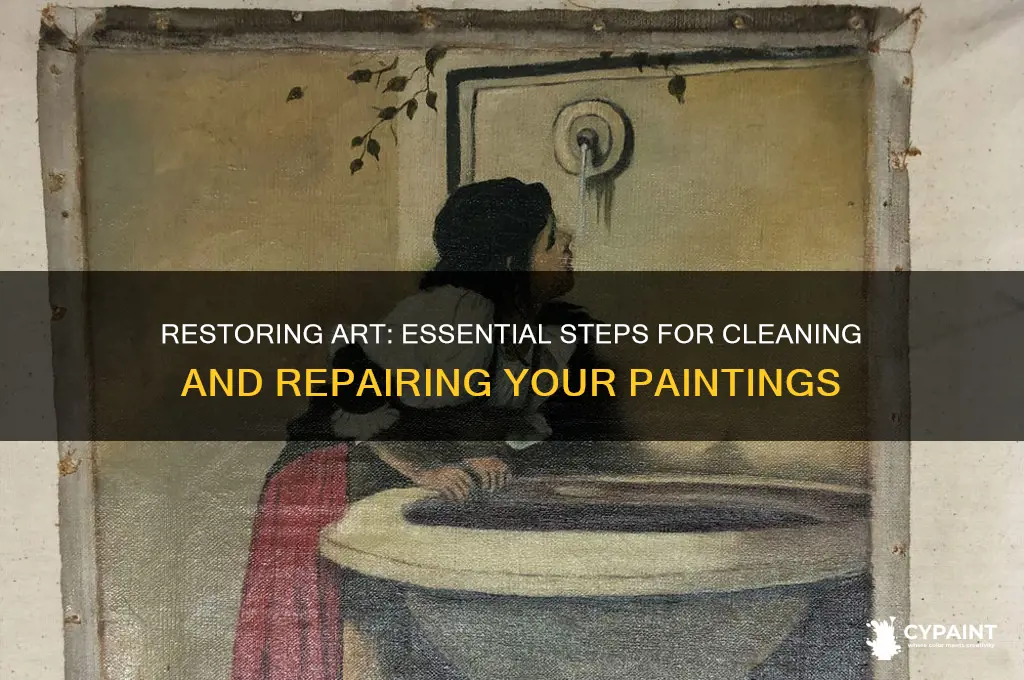 how to have a painting cleaned and repaired