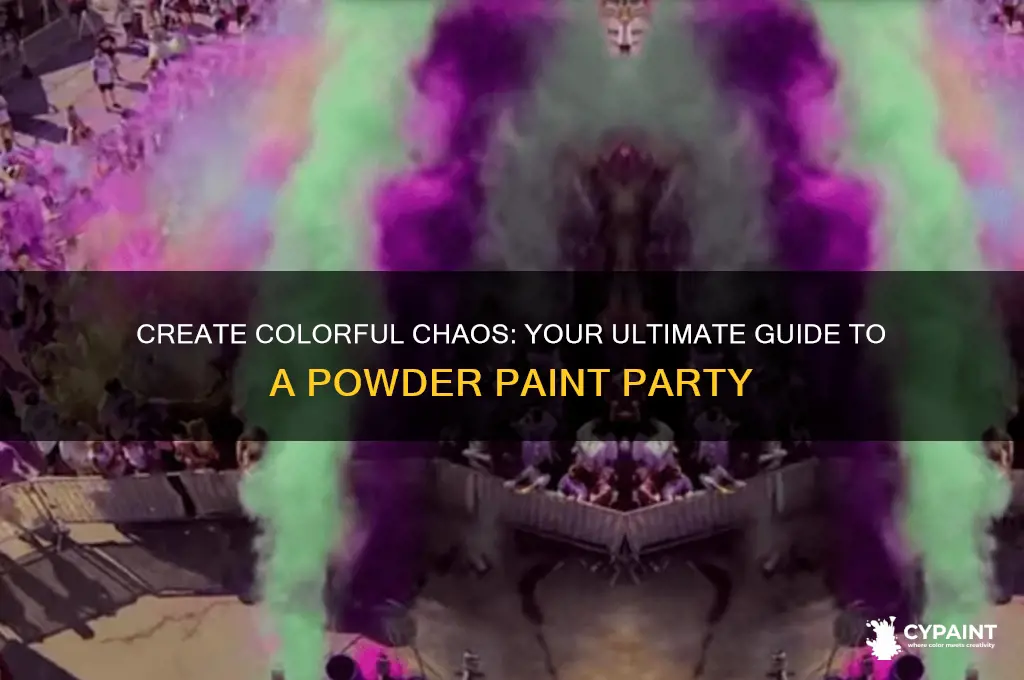 how to have a powder paint party