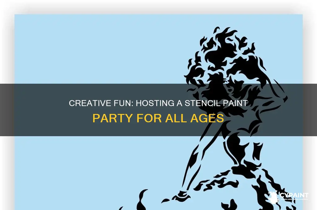 how to have a stenvil paint party