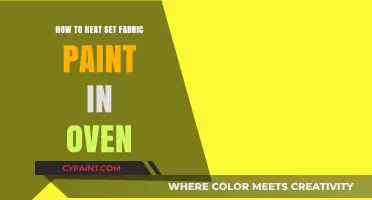 Oven Heat Setting Fabric Paint: A Quick and Easy Guide