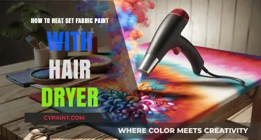 Heat-Setting Fabric Paint: Hair Dryer Technique