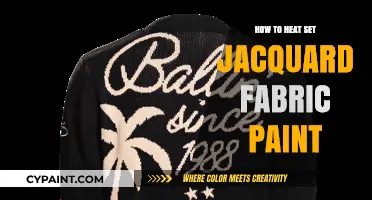Mastering Heat Setting: A Guide to Jacquard Fabric Paint Durability