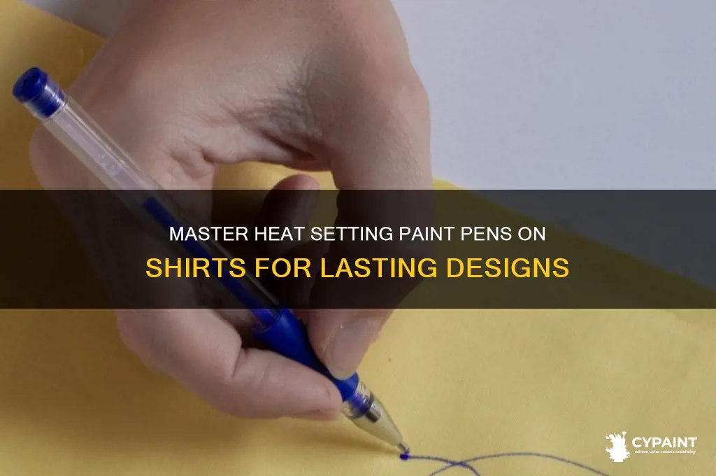how to heat set paint pen on shirts