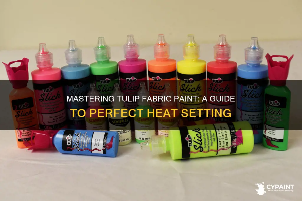 how to heat set tulip fabric paint