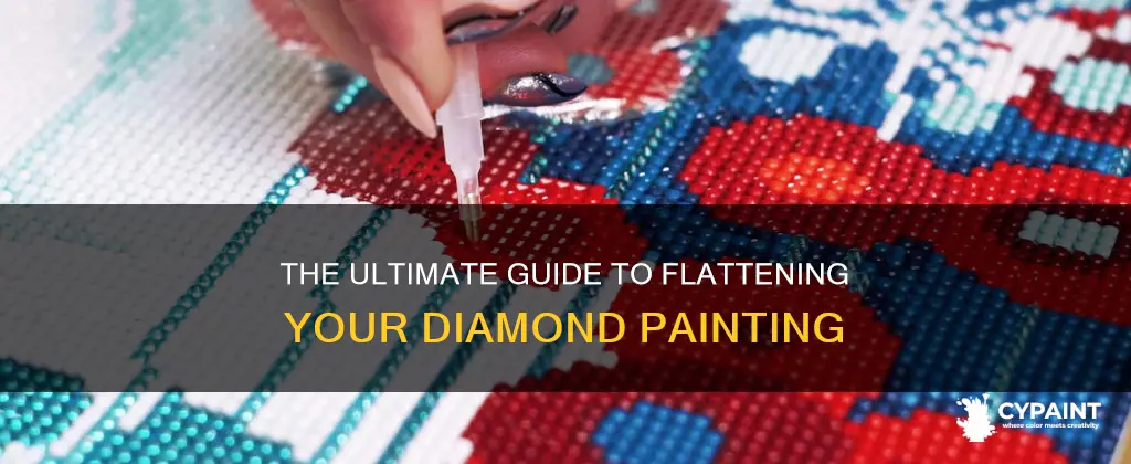 how to het creases out of your diamond painting