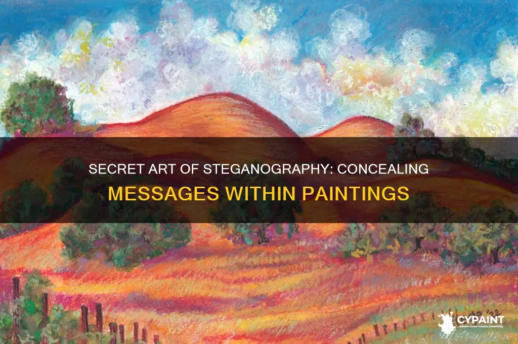how to hide a message in a painting