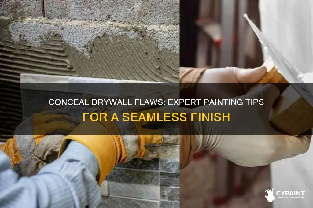 how to hide drywall imperfections with paint