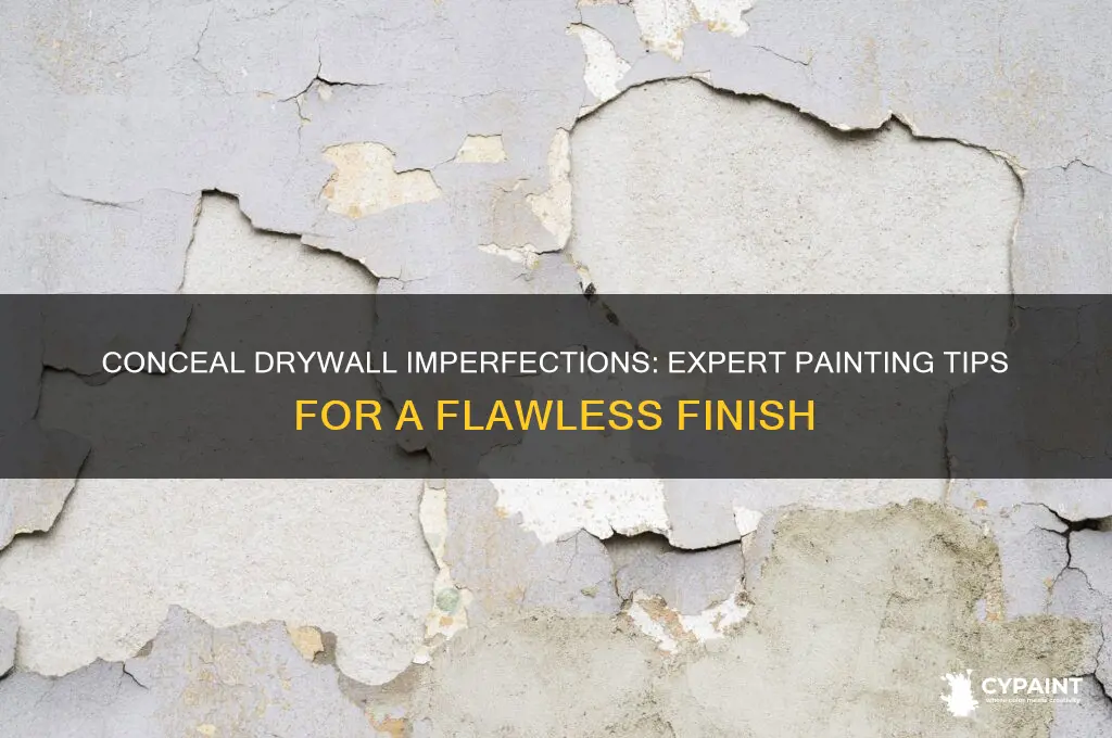 how to hide inpurfections on drywall with paint