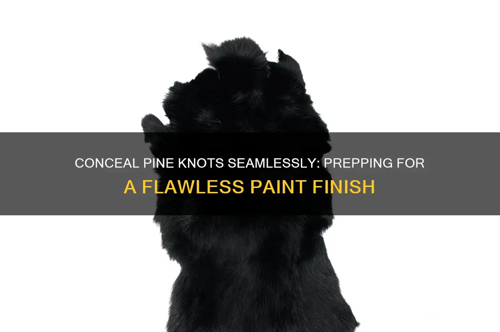 how to hide knots in pine before painting