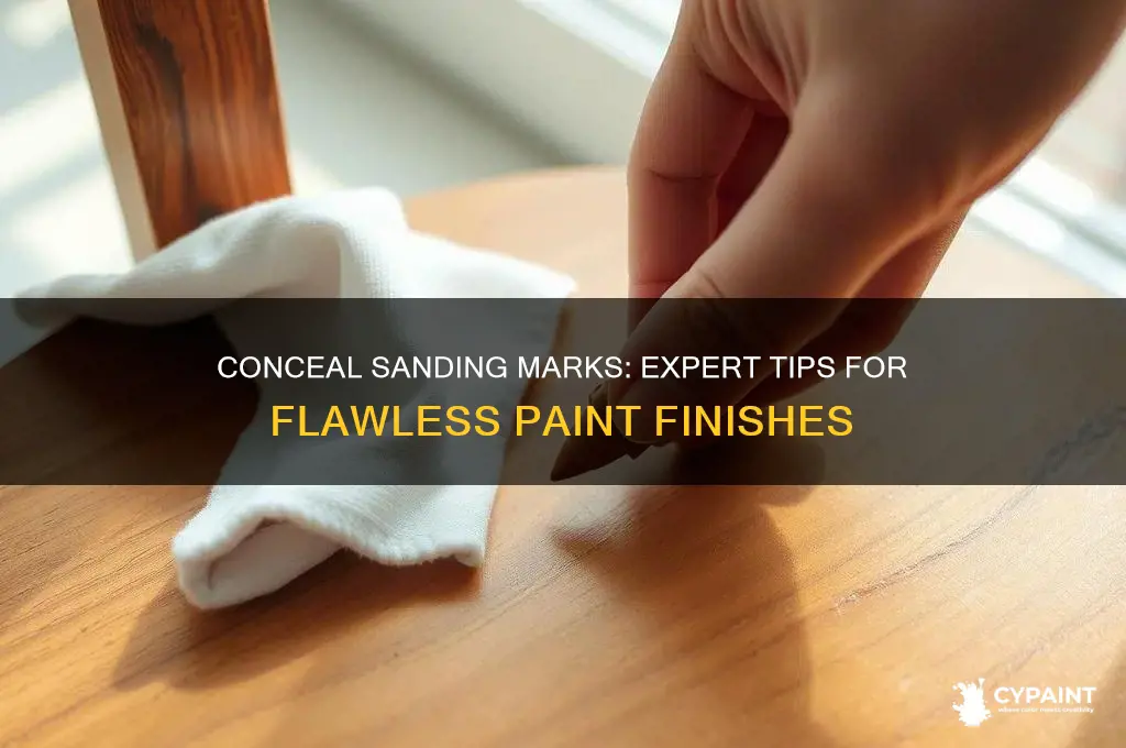 how to hide sanding marks under paint