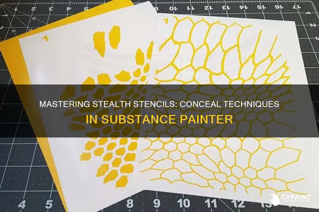 how to hide stencial in substance painter
