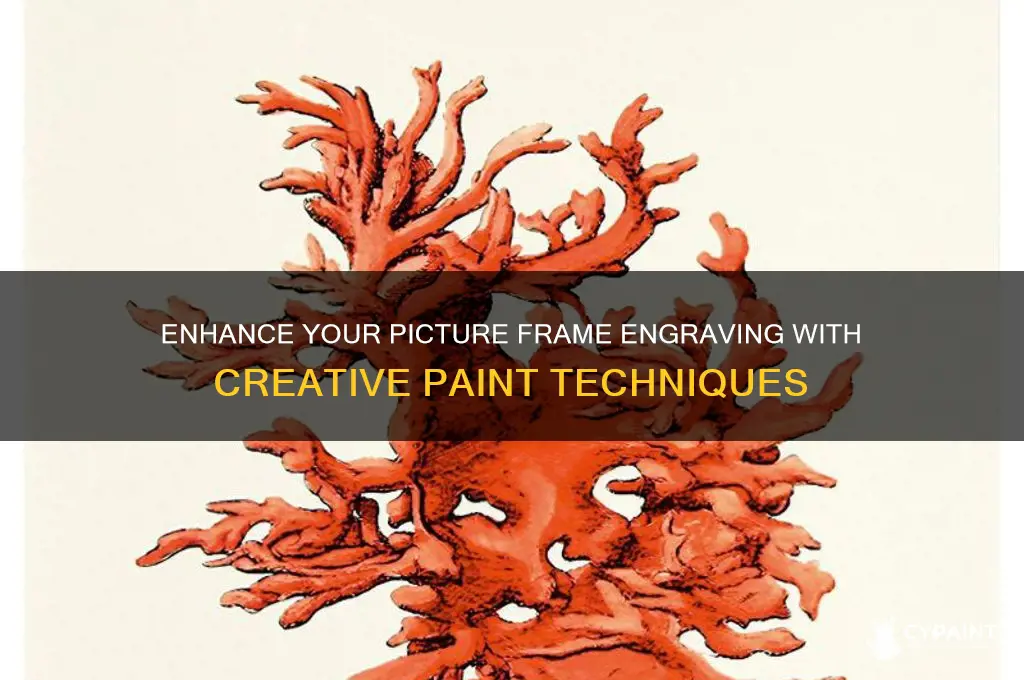 how to highlight picutre frame engraving with paint