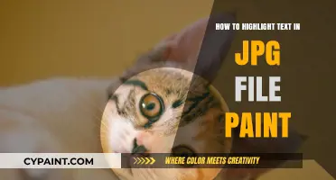 Highlight Text in JPG Files Using Paint: A Simple Guide