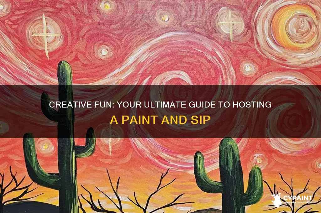 how to hoast a paint and sip
