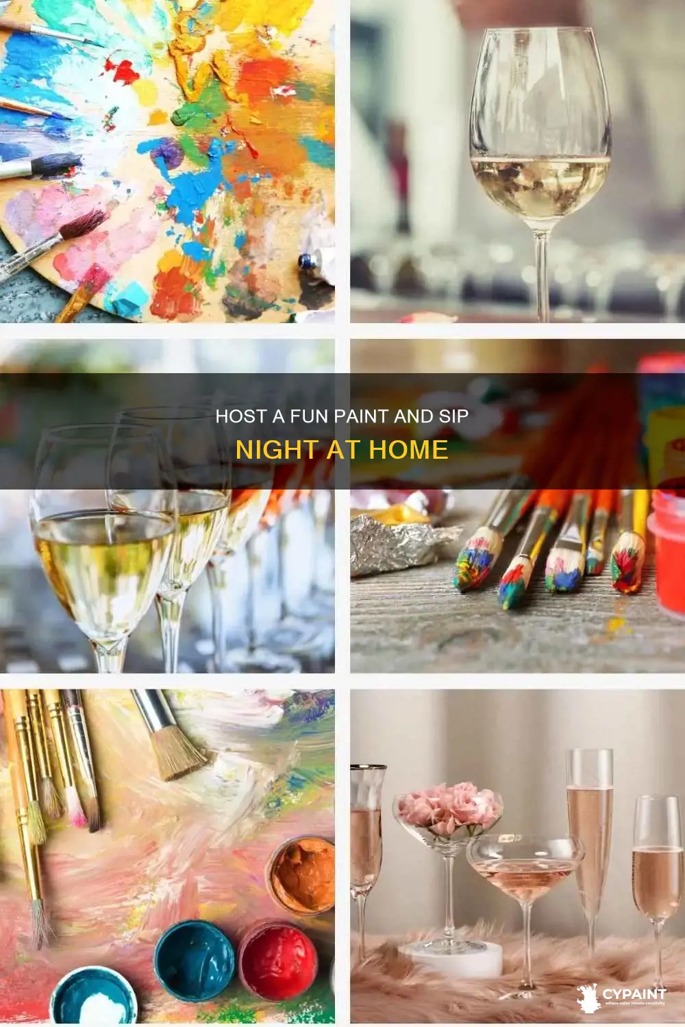 how to host a paint and sip at home